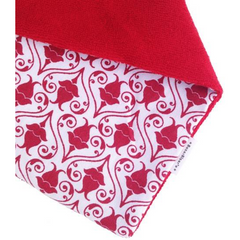 Babador Bandana - Arabescos Vermelhos - BazarBizarro