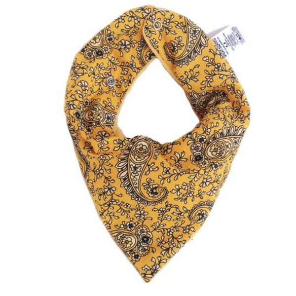 Babador Bandana - Arabescos Amarelo