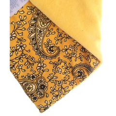 Babador Bandana - Arabescos Amarelo - BazarBizarro