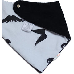 Babador Bandana - Bigodes Cinza Claro Malha - BazarBizarro