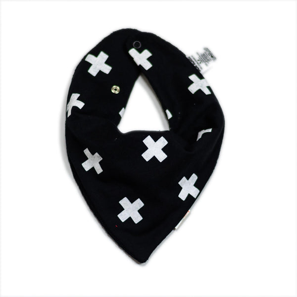 Babador Bandana - Cruzetas fundo preto em malha